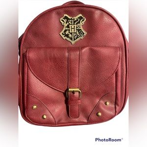 Harry Potter Faux Leather Mini Backpack Red